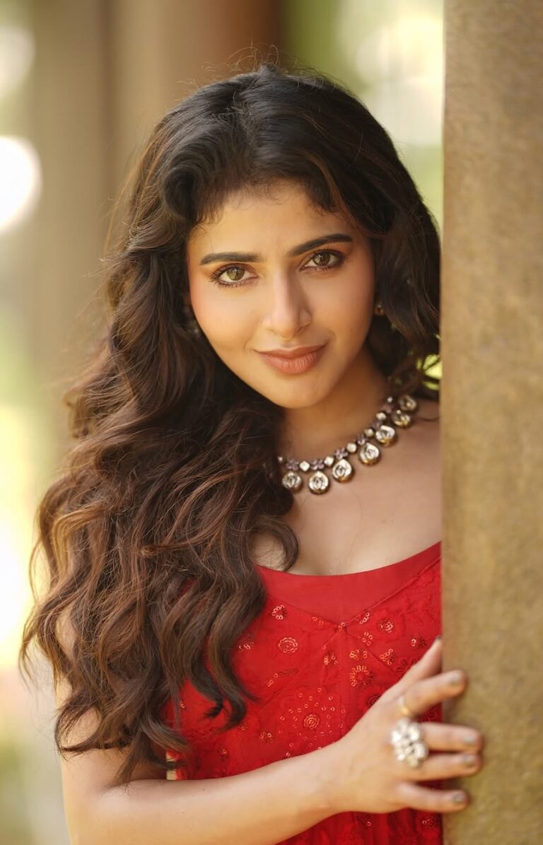 Iswarya Menon Wins Hearts in Striking Red Dress