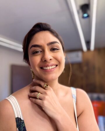 Mrunal Thakur Stuns in Backless Dress