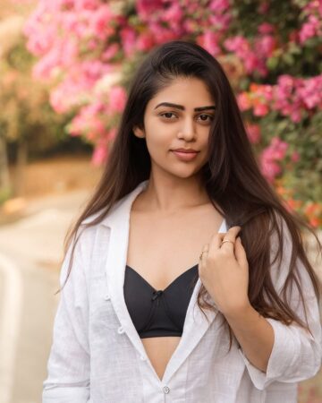 Bandhavi Sridhar Stuns in Skirt and Black Bra