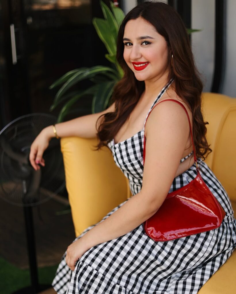 Sanaya Pithawalla Glows in Chic Striped Dress